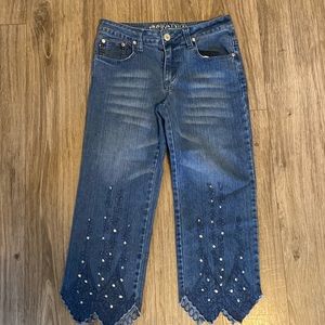 Americana blues brand denim crop jeans